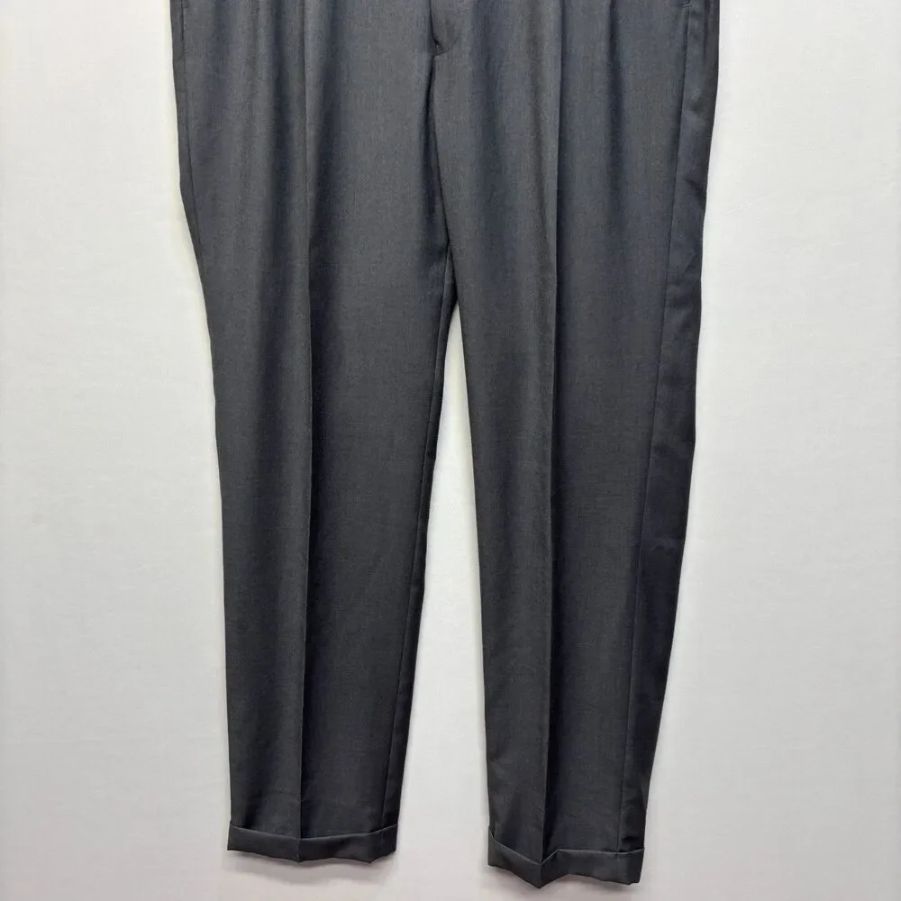 NWT Lauren Ralph Lauren Men Pleated Dress Pants 36x34 Light Gray D119 -27